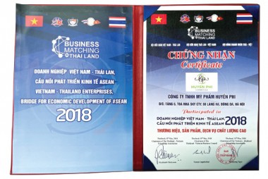 Chứng nhận Thương hiệu, sản phẩm, dịch vụ chất lượng cao ASEAN 2018