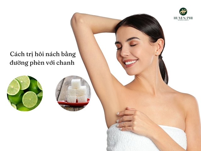 cách trị hôi nách bằng đường phèn