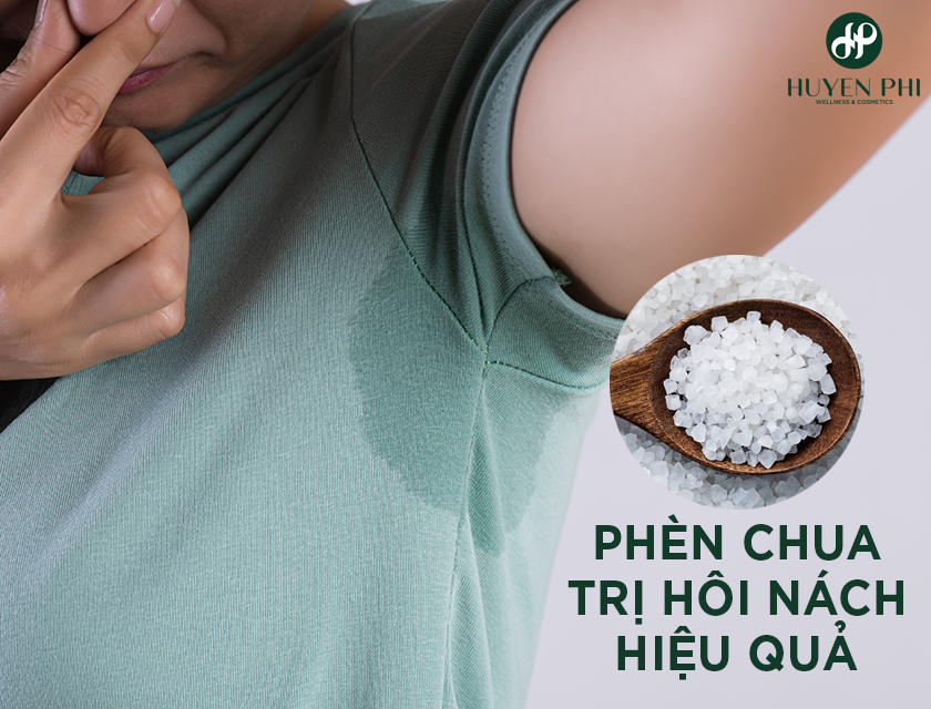 phèn chua trị hôi nách