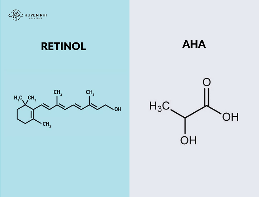 aha và retinol