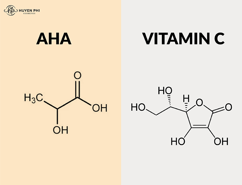 aha và vitamin c