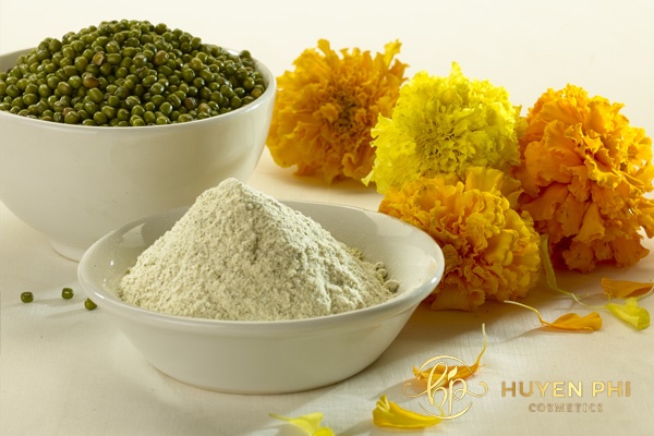 Bột đậu xanh là nguyên liệu dưỡng trắng da hiệu quả 