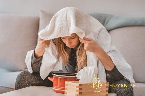 Xông hơi làm lỗ chân lông luôn thông thoáng 