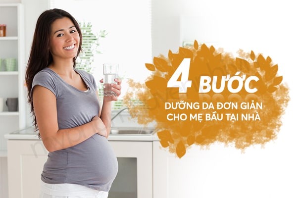 4 bước dưỡng da đơn giản cho mẹ bầu tại nhà