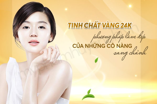 Tinh chất Vàng 24k - cách làm đẹp của những cô nàng sang chảnh