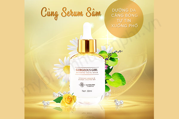 Công dụng hoàn hảo của serum sâm tố nữ dưỡng da căng bóng