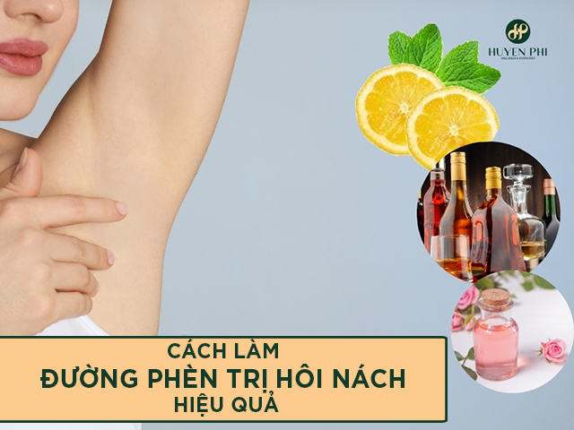 Cách làm đường phèn trị hôi nách hiệu quả tại nhà