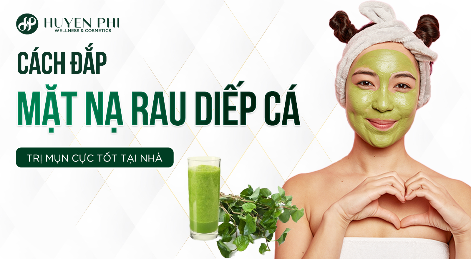 Cách đắp mặt nạ rau diếp cá trị mụn cực tốt tại nhà