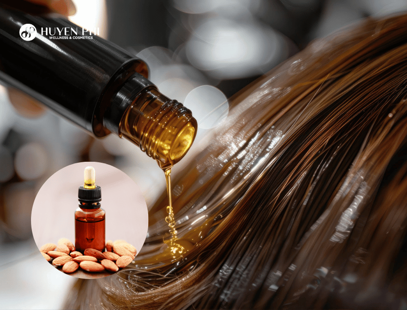 dầu hạnh nhân dưỡng tóc