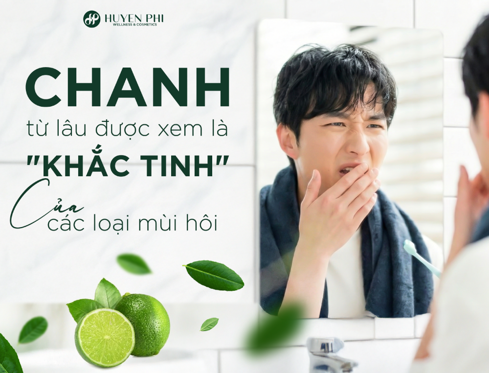 cách trị hôi miệng bằng lá chanh